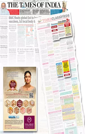 Times of India tearsheet proof